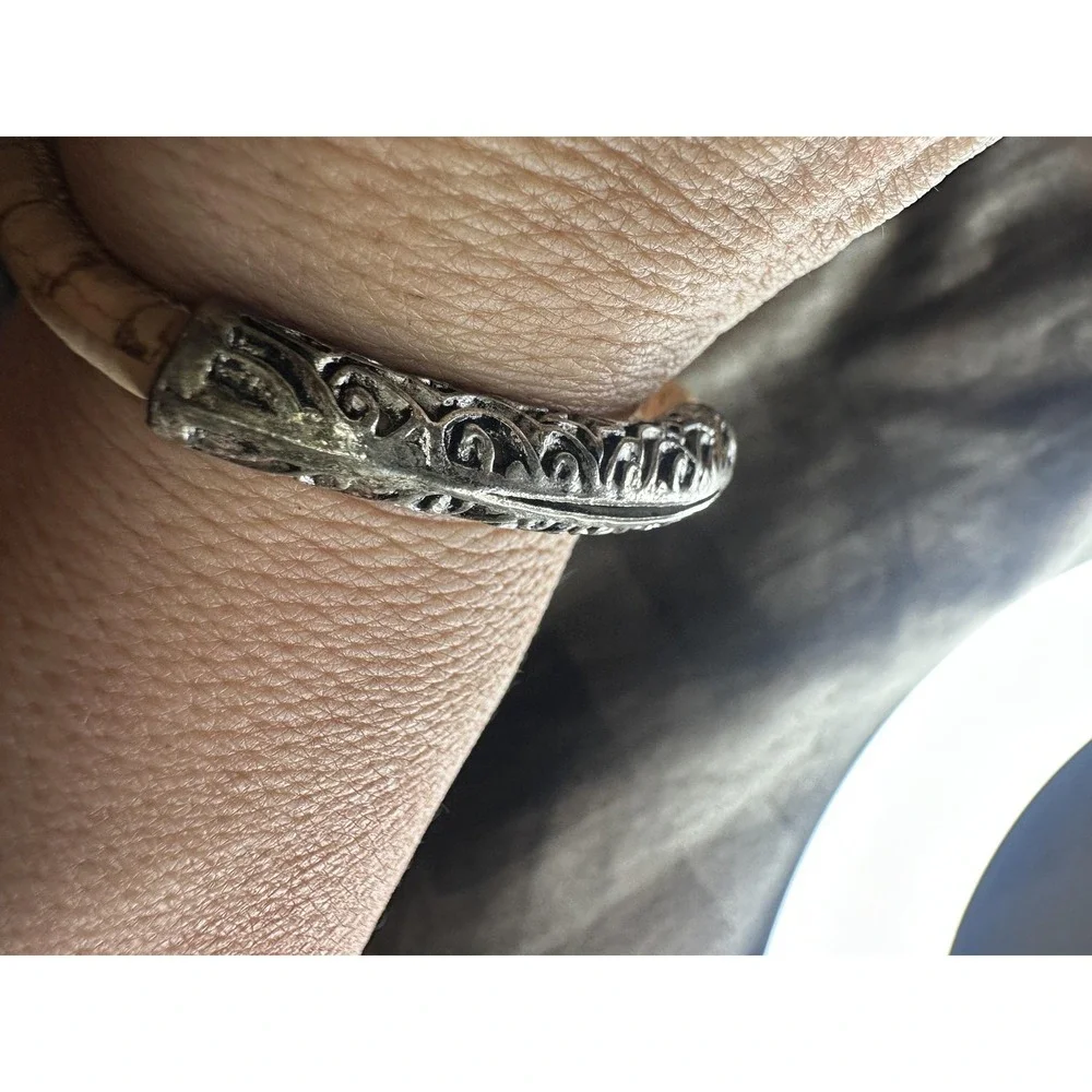 Corkforme Cork Bracelet Small Silver Tone Bar Made In Portugal Unisex Jewelry‎